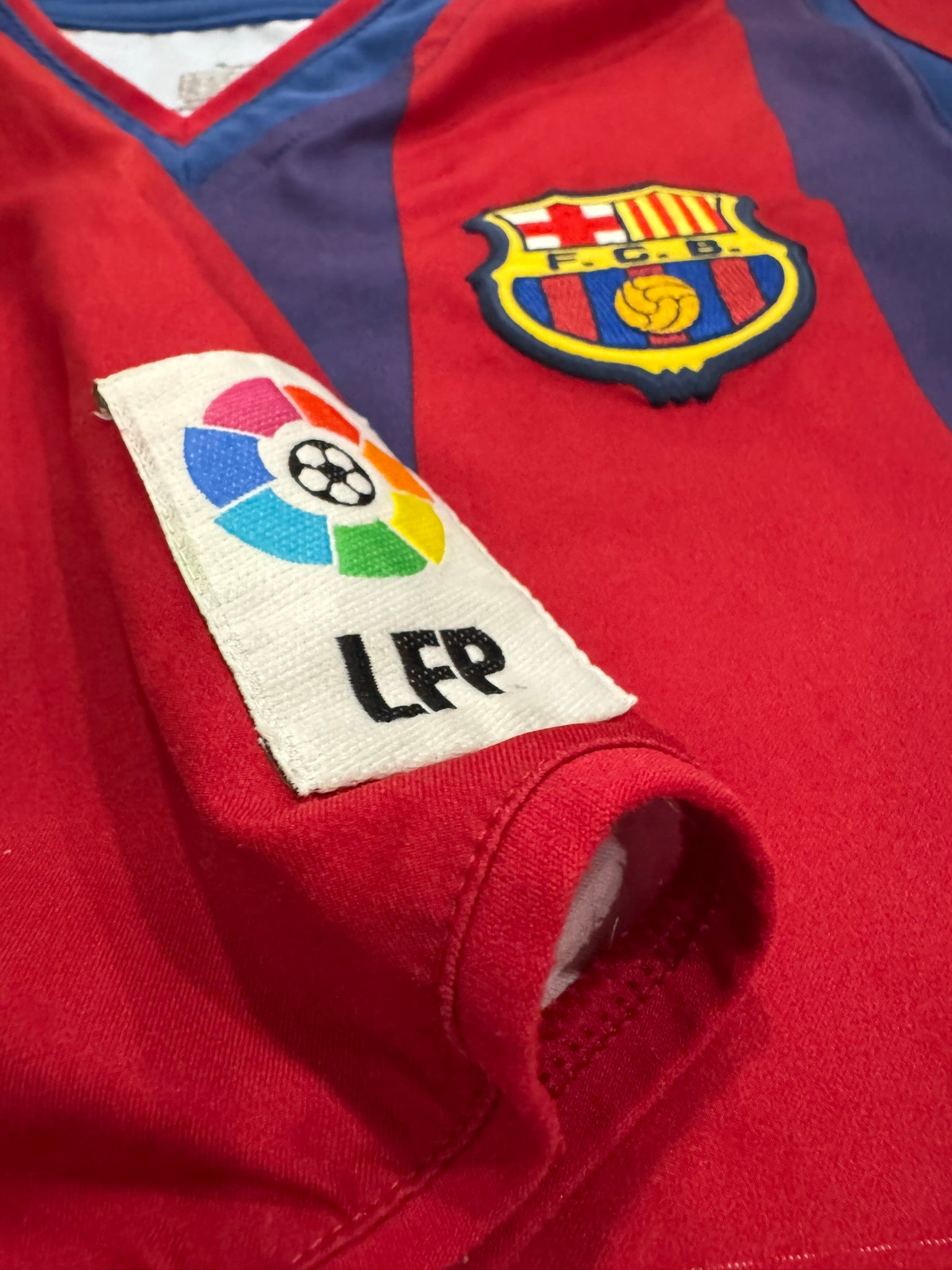 2002/03 FC Barcelona Home Size Youth L Riquelme - additional view 6