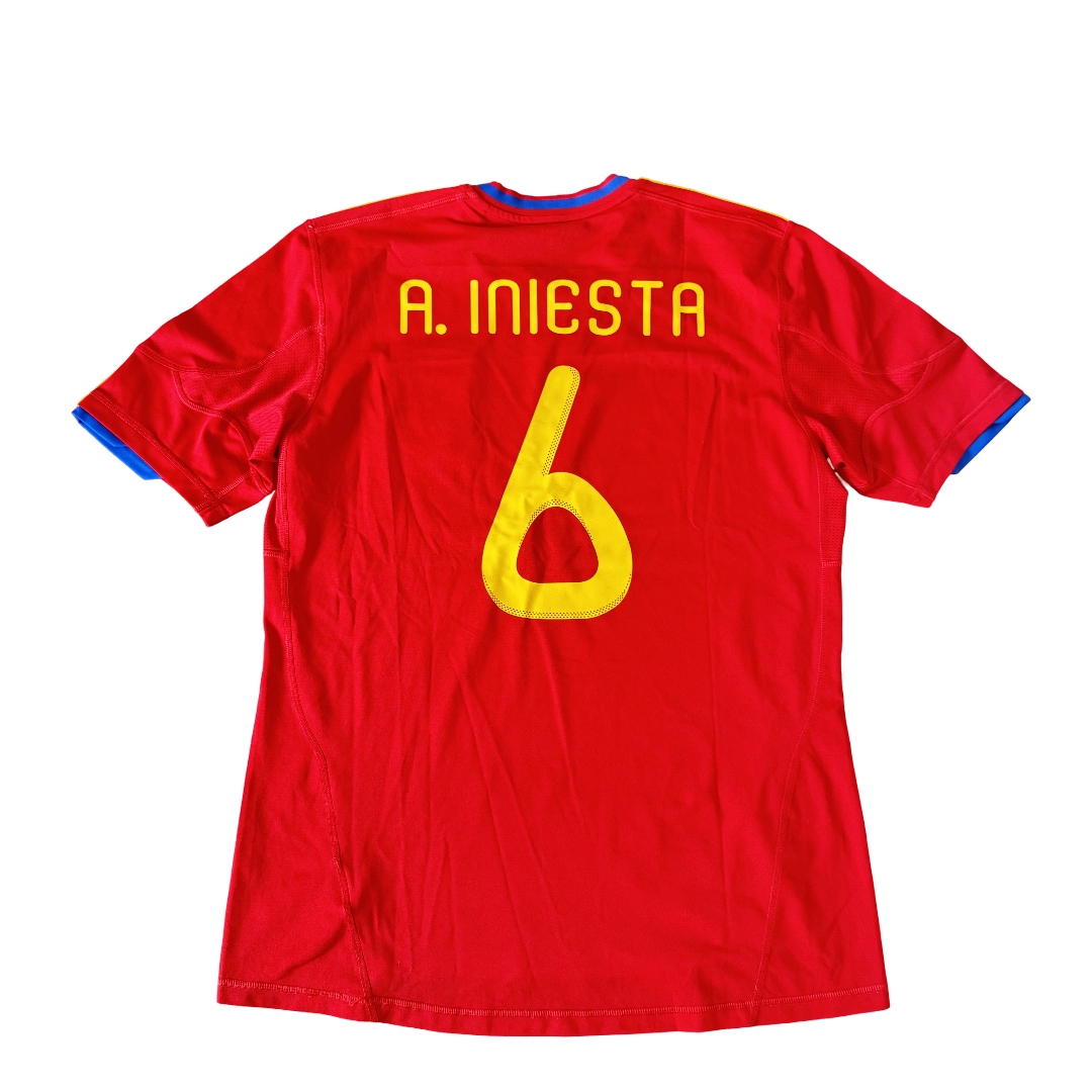 2010/11 Spain Home Size L Iniesta - front view