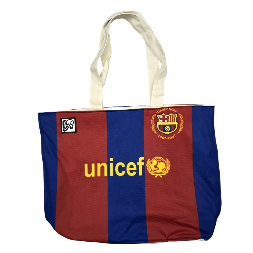 Upcycled Tote: Messi
