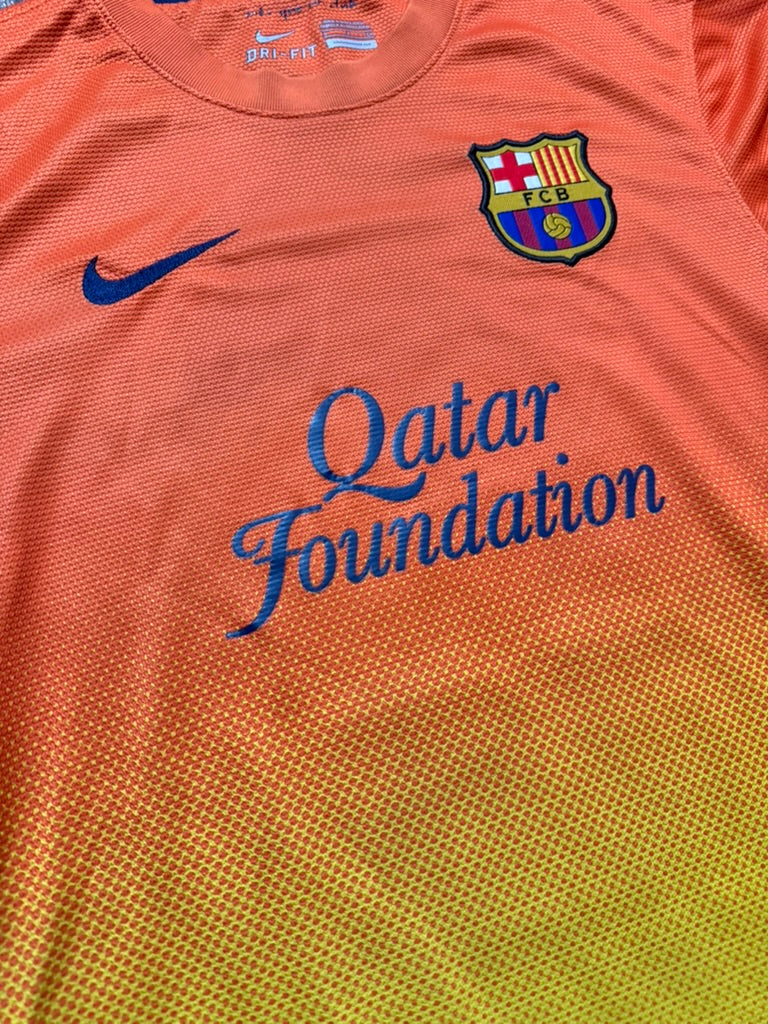 2012/13 FC Barcelona Away Size S Xavi - close-up detail