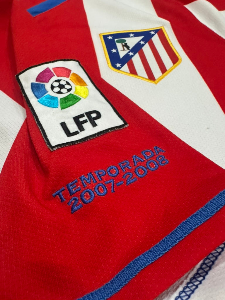 2007/08 Atletico Madrid Home Size M Aguero - additional view 7