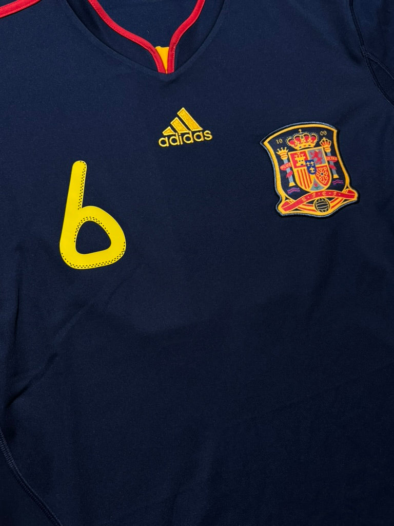 2010/11 Spain Away Size M Iniesta - close-up detail