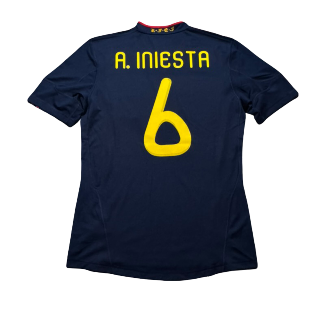 2010/11 Spain Away Size M Iniesta - front view