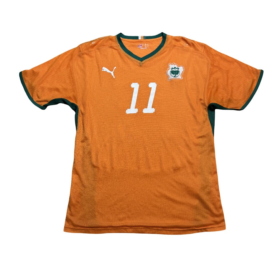 2008/10 Ivory Coast Home Size L Drogba - back view