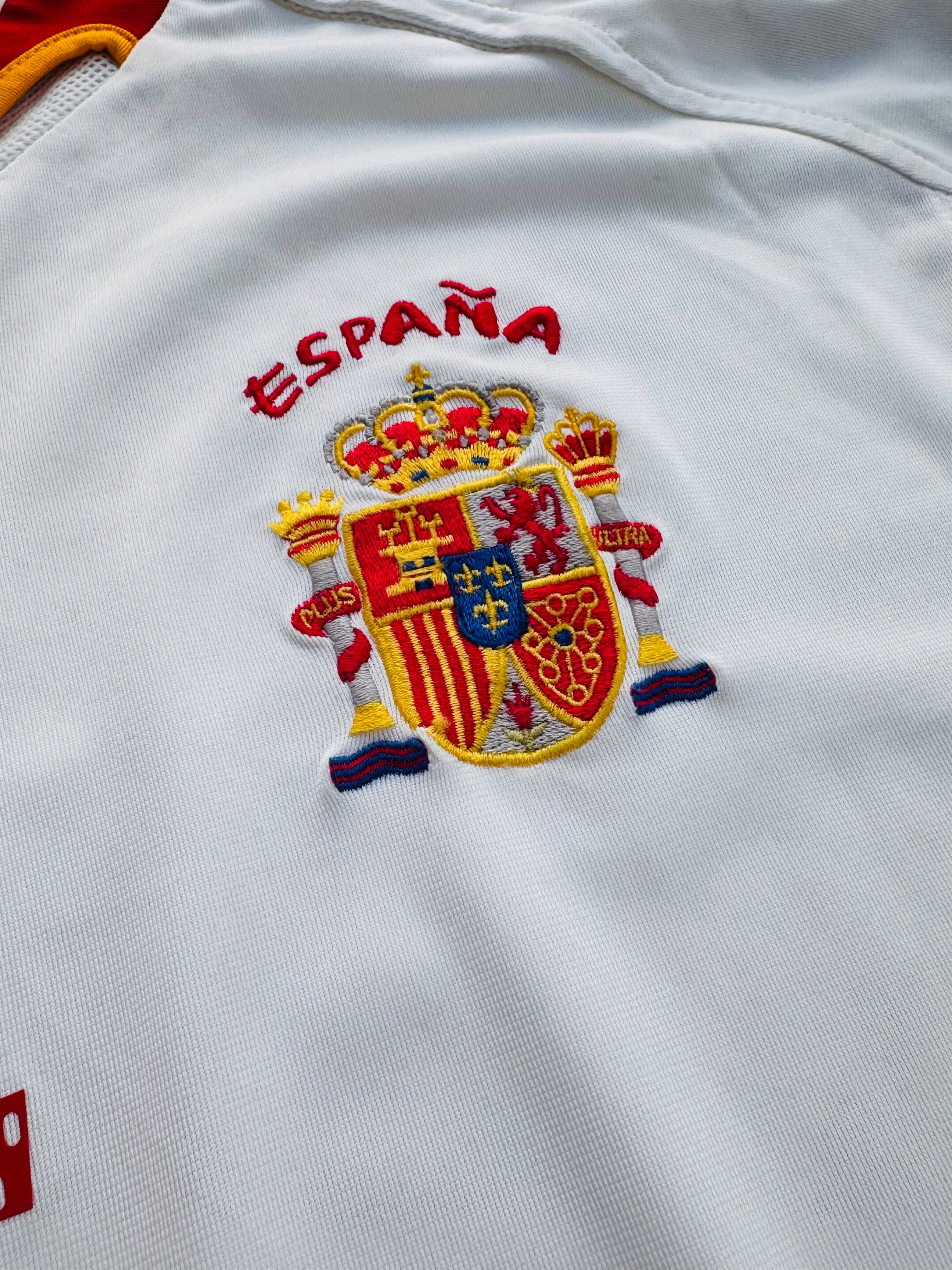 2004/06 Spain Away Size M Puyol - label detail