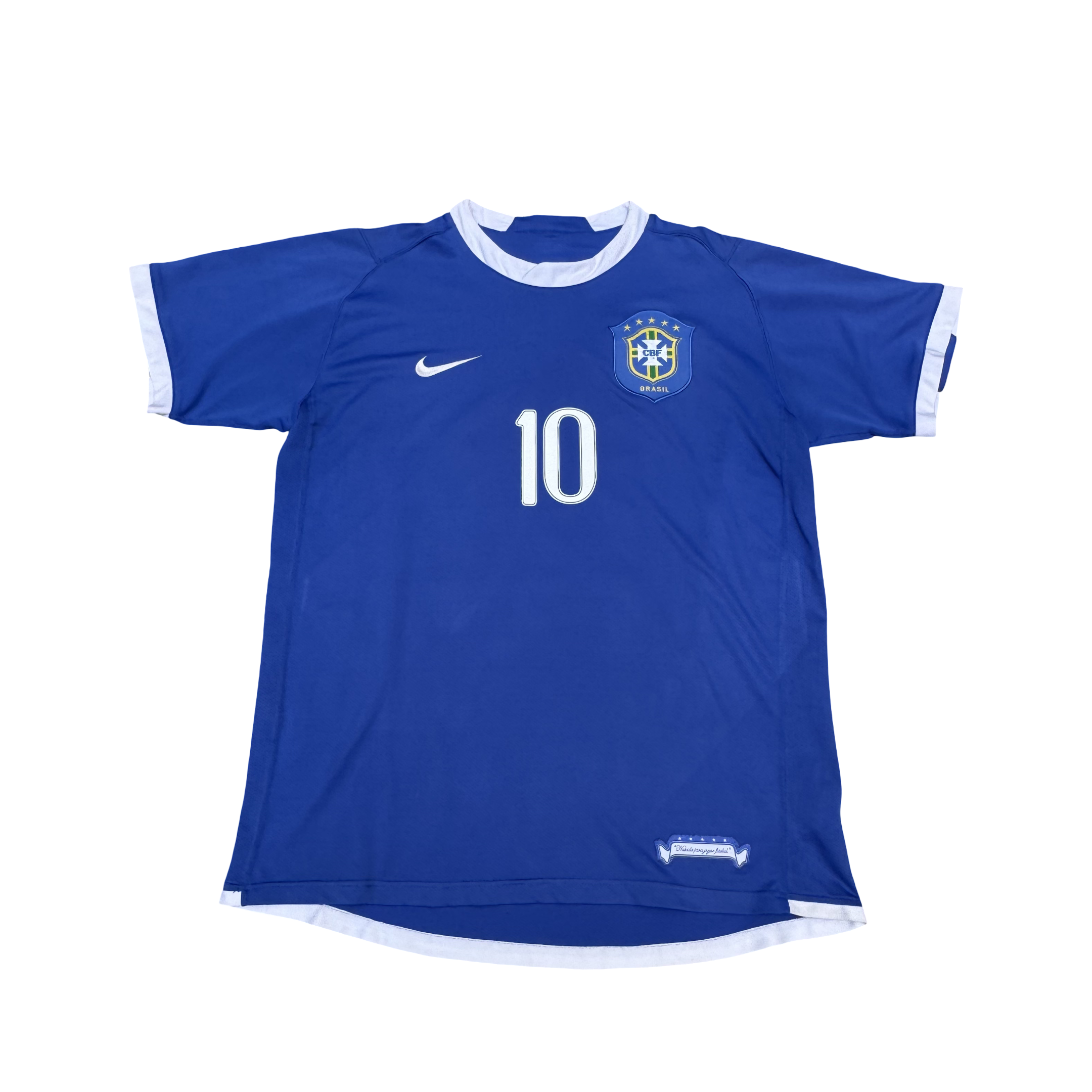 2006/08 Brazil Away Size M Ronaldinho - back view