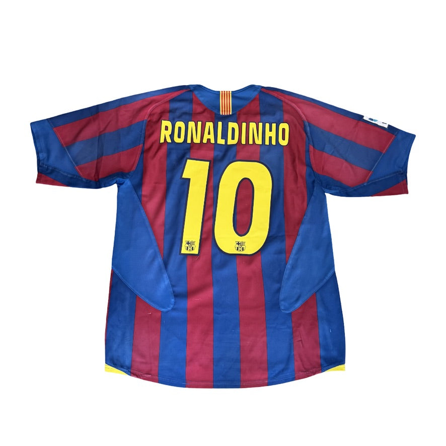 2005/06 FC Barcelona Home Size L Ronaldinho
