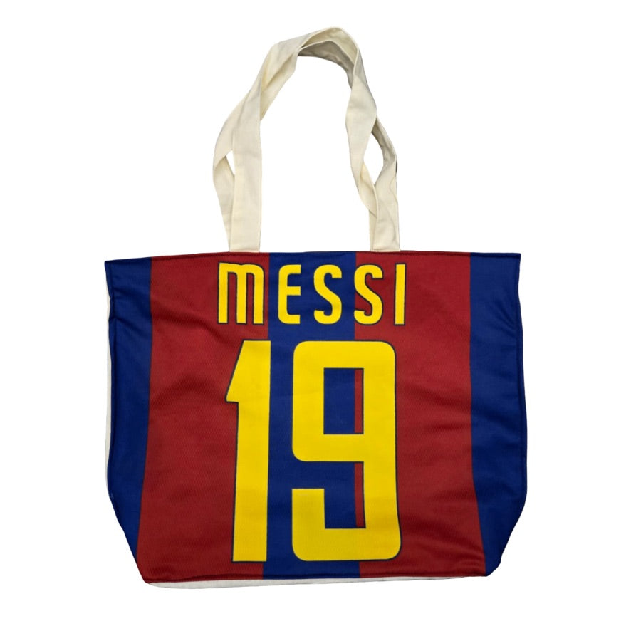 Upcycled Tote: Messi