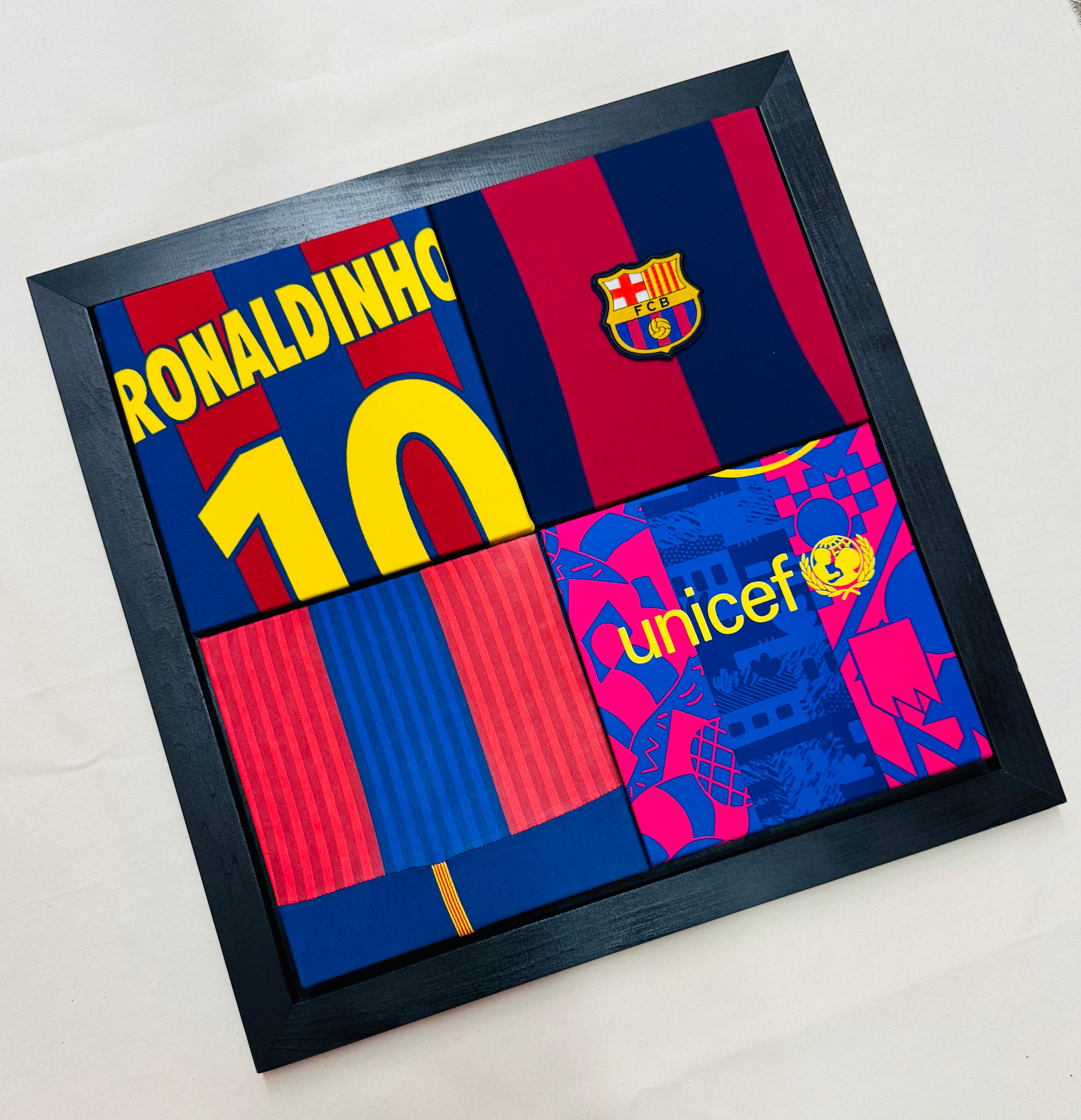 Upcycled Art: Barça - back view