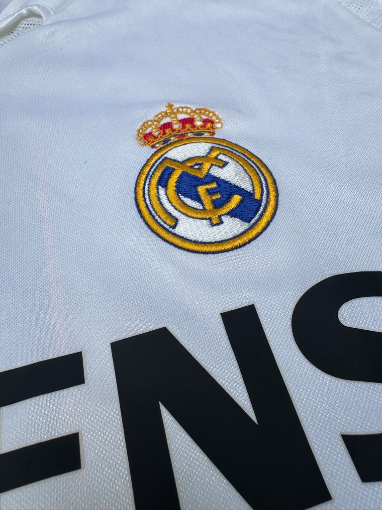 2004/05 Real Madrid Home Size XL Zidane - label detail