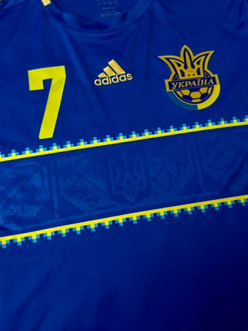 2011/13 Ukraine Away Size L Shevchenko - close-up detail