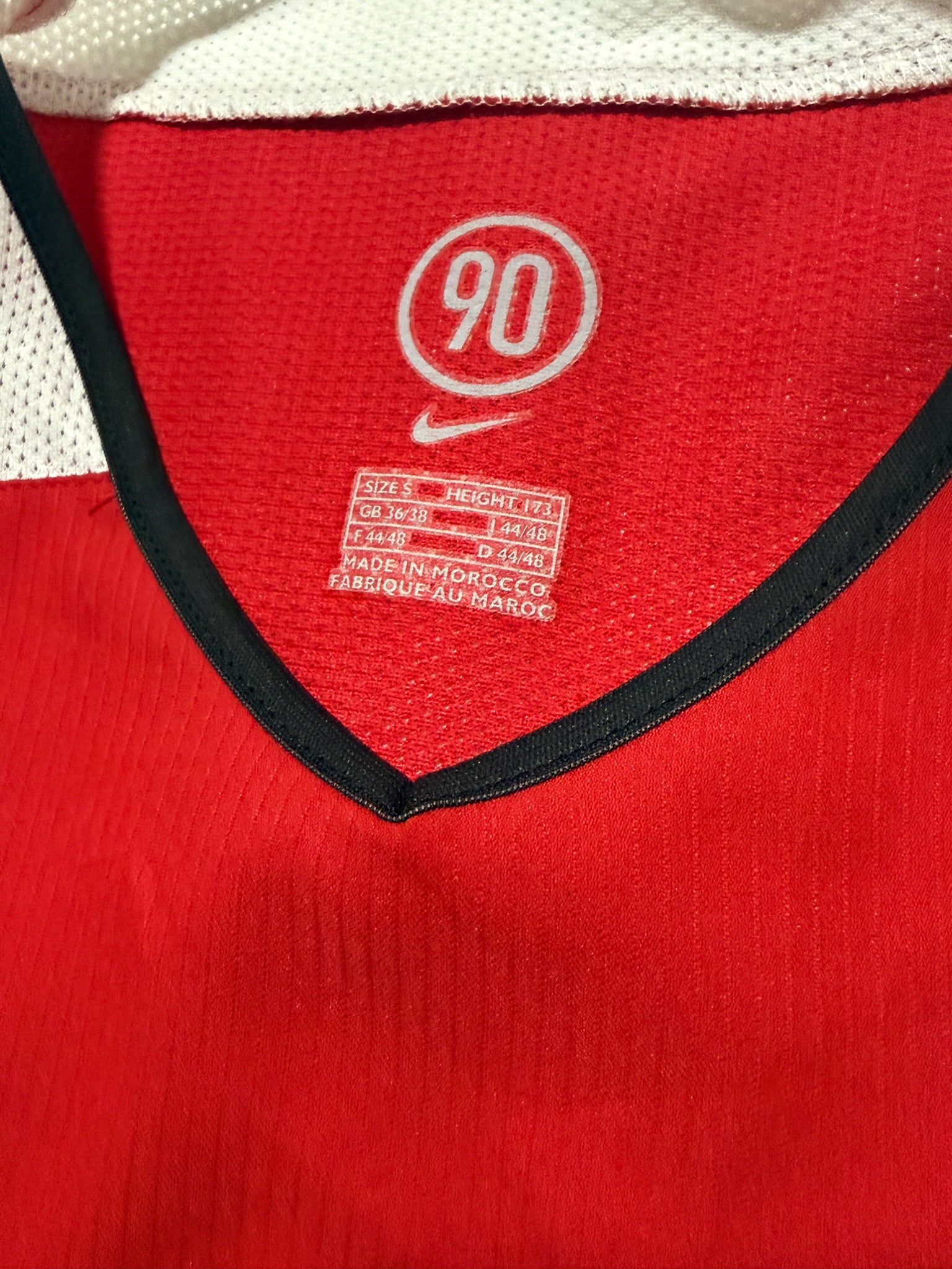 2004/06 Manchester United Home Size S - label detail