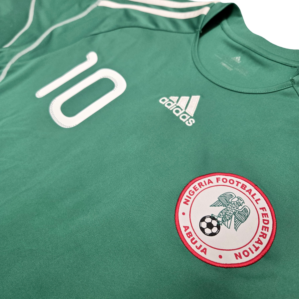 2010/11 Nigeria Home Size L Mikel - close-up detail