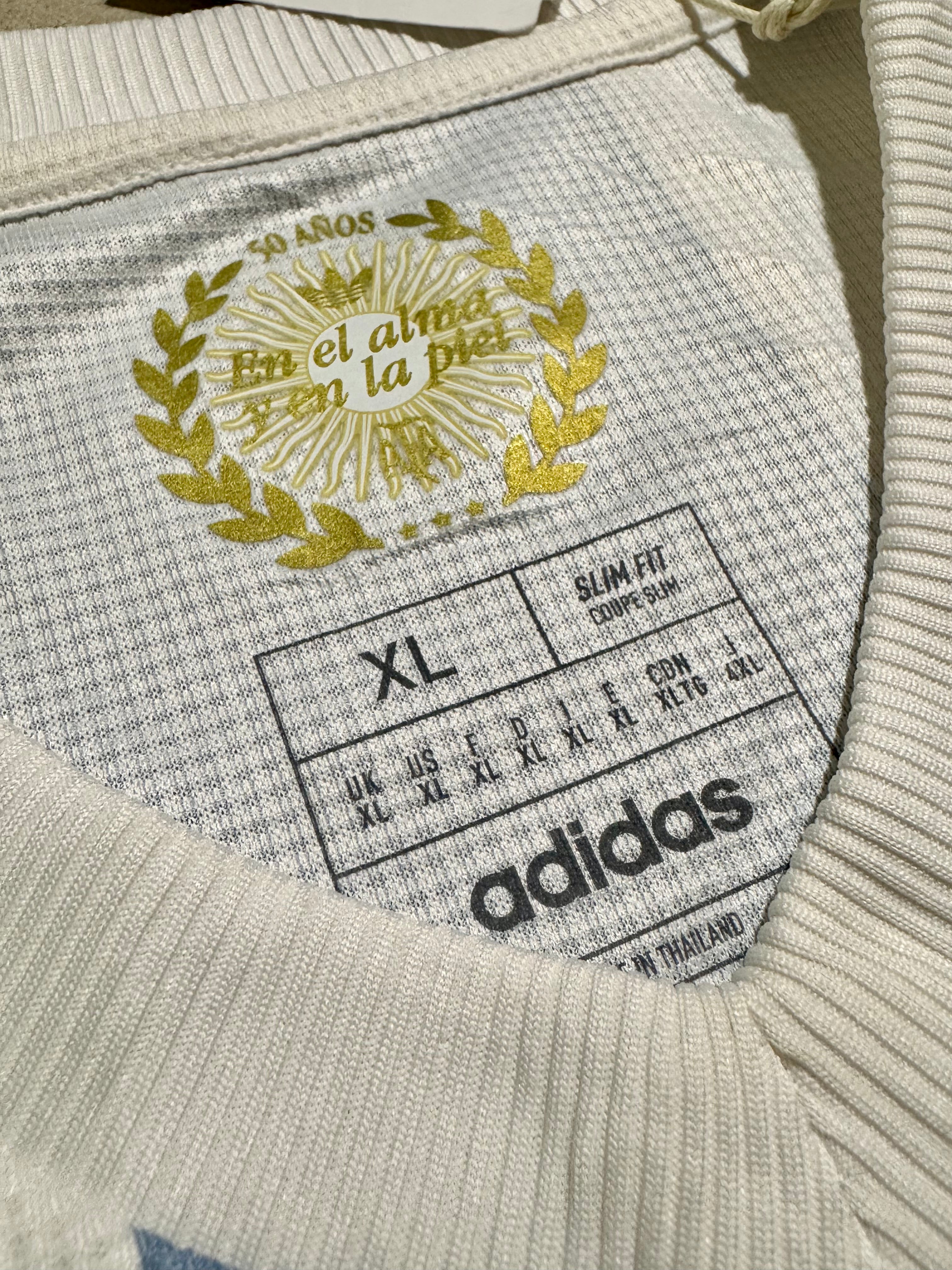2025/26 Argentina 50th Anniversary Home Size XL NWT - label detail