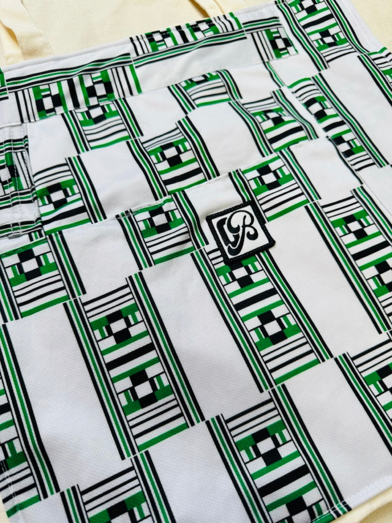Upcycled Tote: Super Eagles - label detail