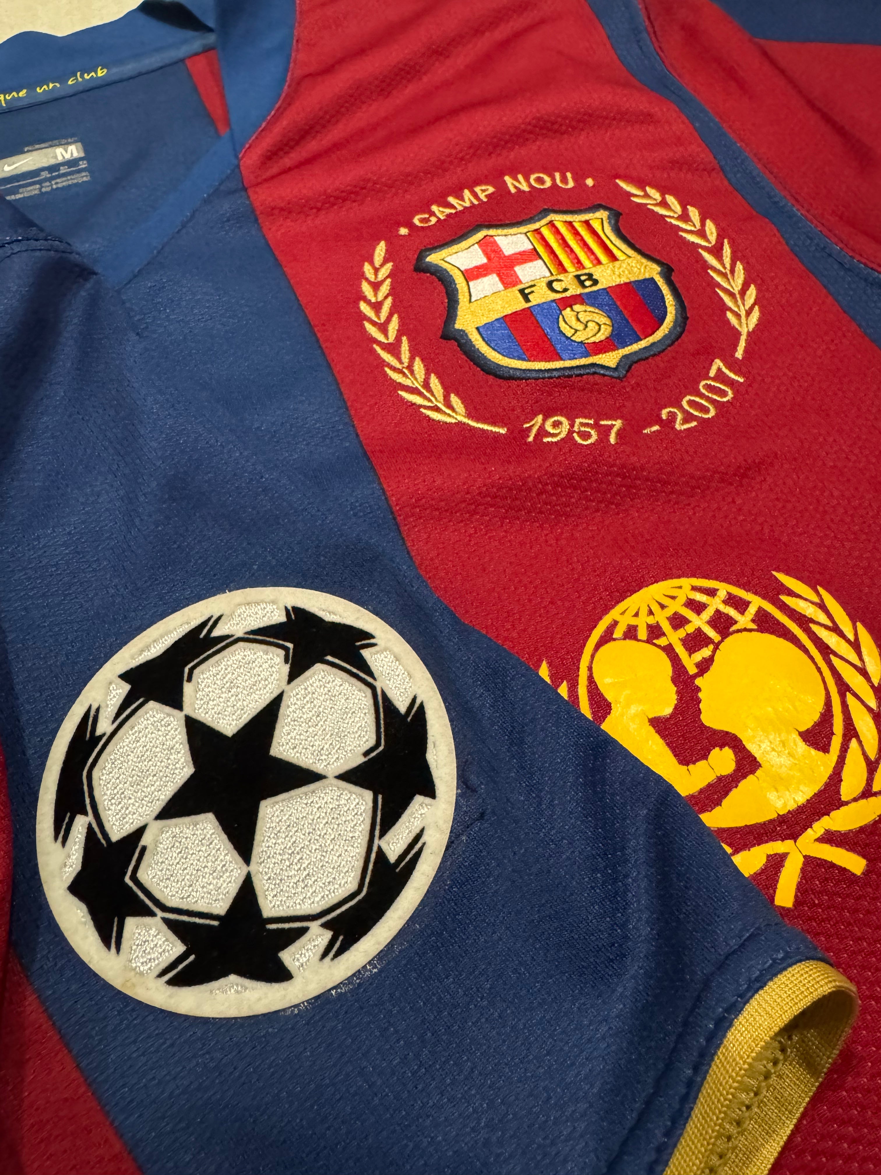 2007/08 FC Barcelona Home Size M Ronaldinho
