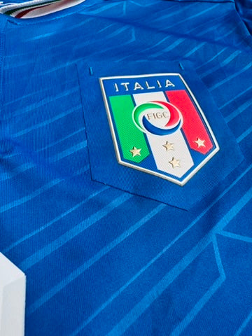 2012/13 Italy Home Size M Balotelli - label detail