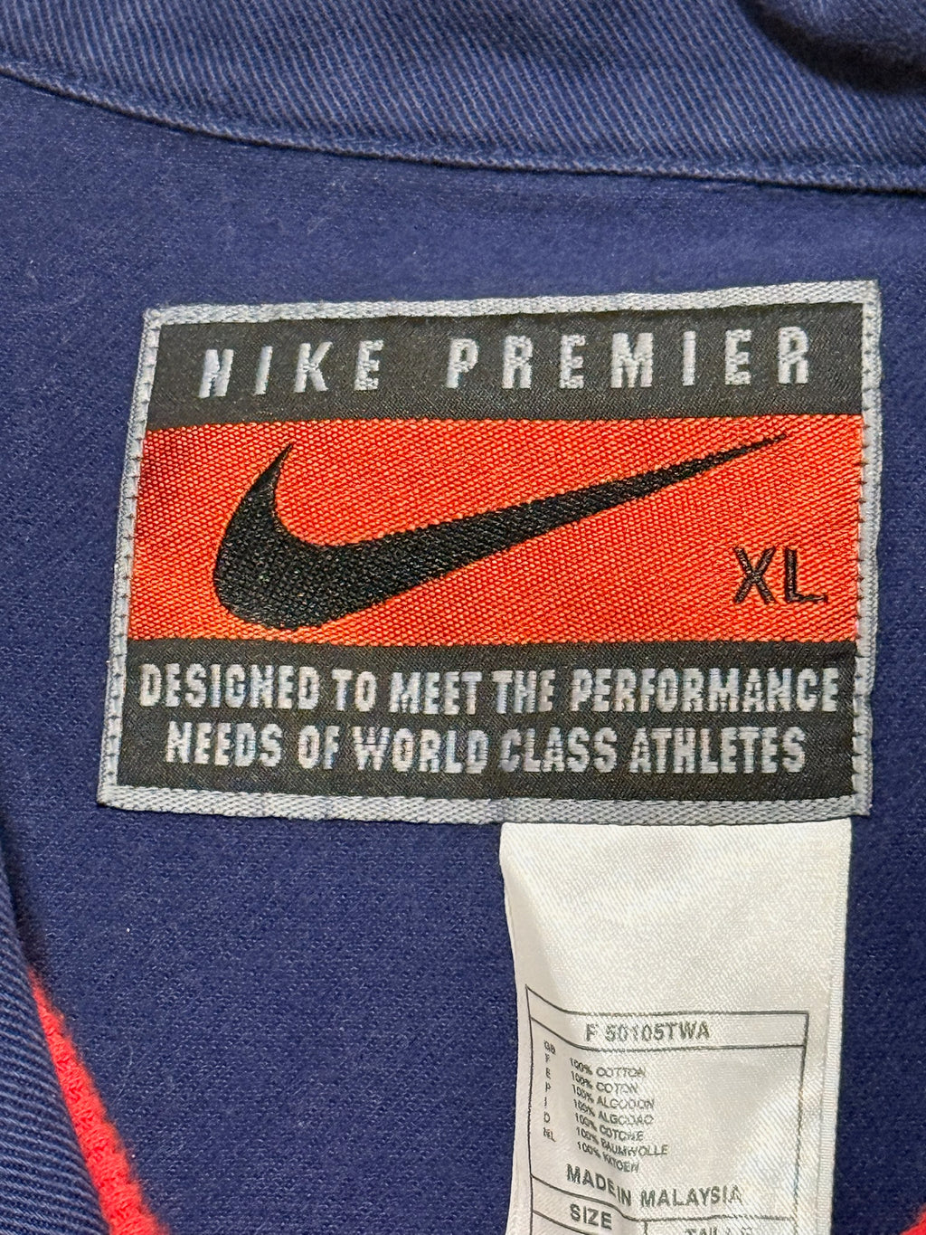 1995/96 Arsenal Denim Training Size XL