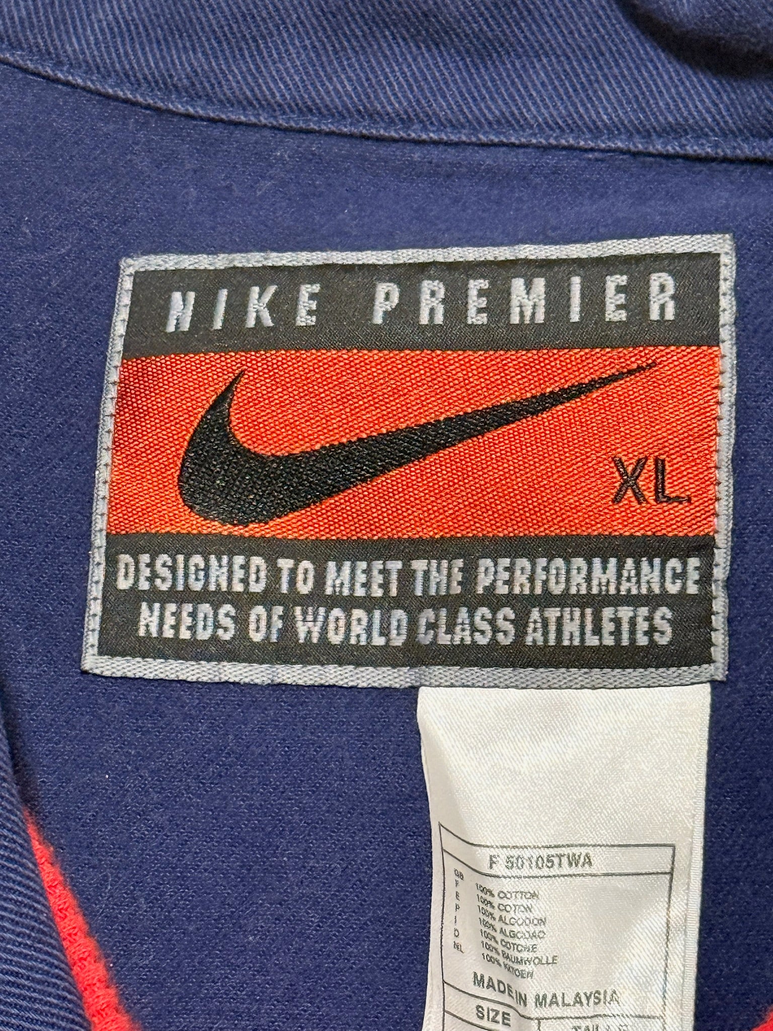 1995/96 Arsenal Denim Training Size XL
