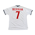 2000/02 England Home Size XL Beckham - front view