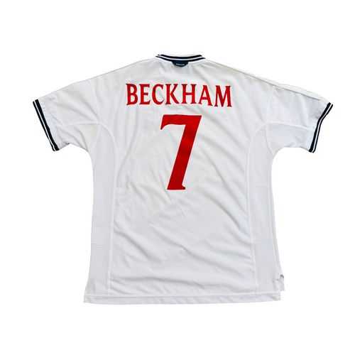 2000/02 England Home Size XL Beckham - front view