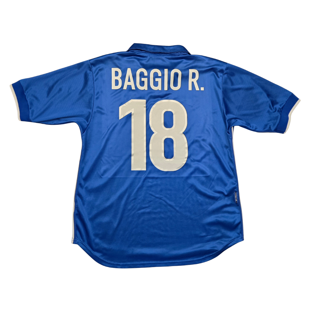 1997/98 Italy Home Size L Baggio - front view