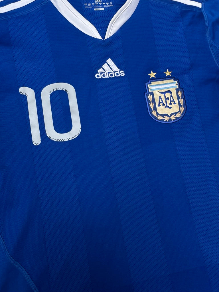 2010/11 Argentina Away Size S Messi - close-up detail