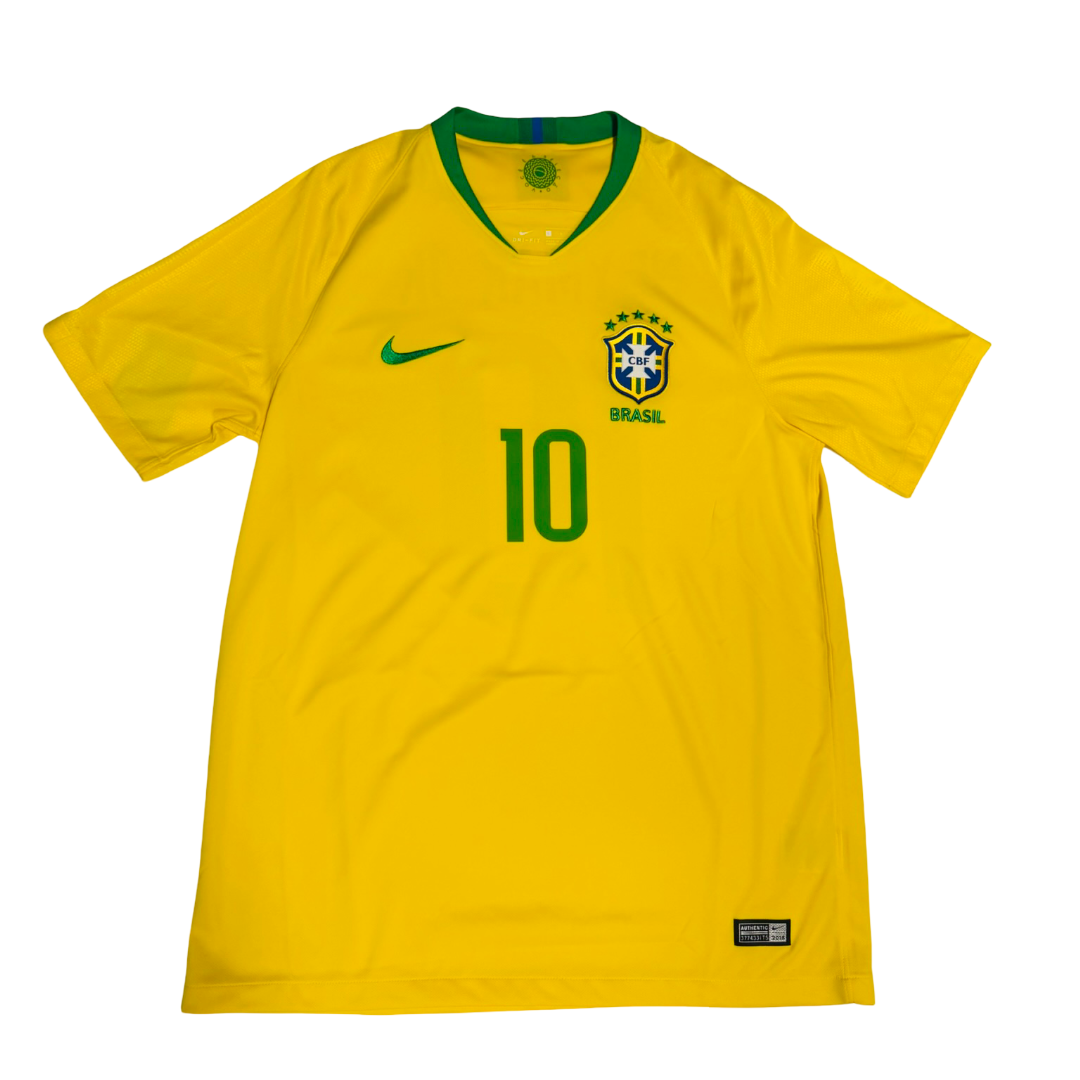 2018/19 Brazil Home Size L Neymar - back view