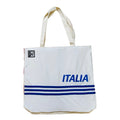 Upcycled Tote: Azzurri - front view