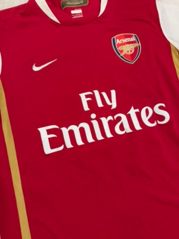 2006/08 Arsenal Home Size M Henry - close-up detail