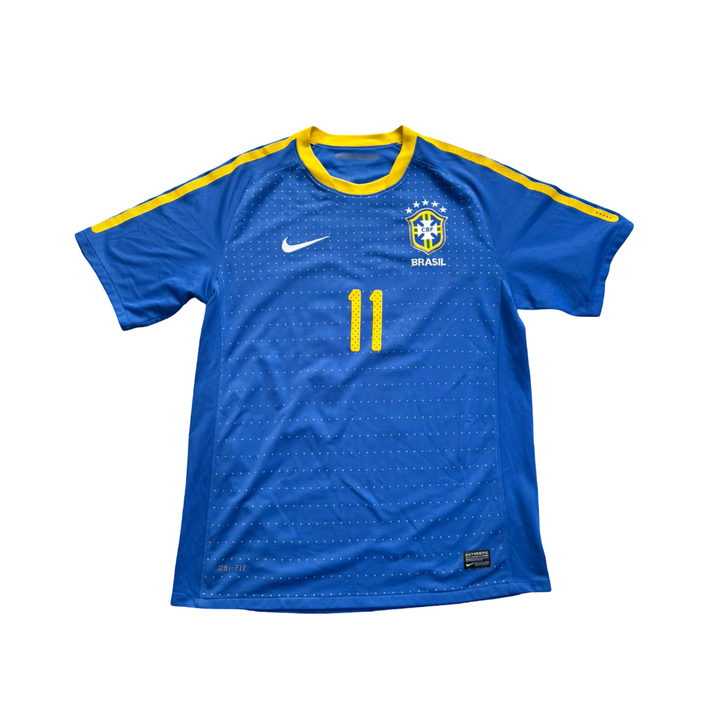 2010/11 Brazil Away Size M Robinho - back view