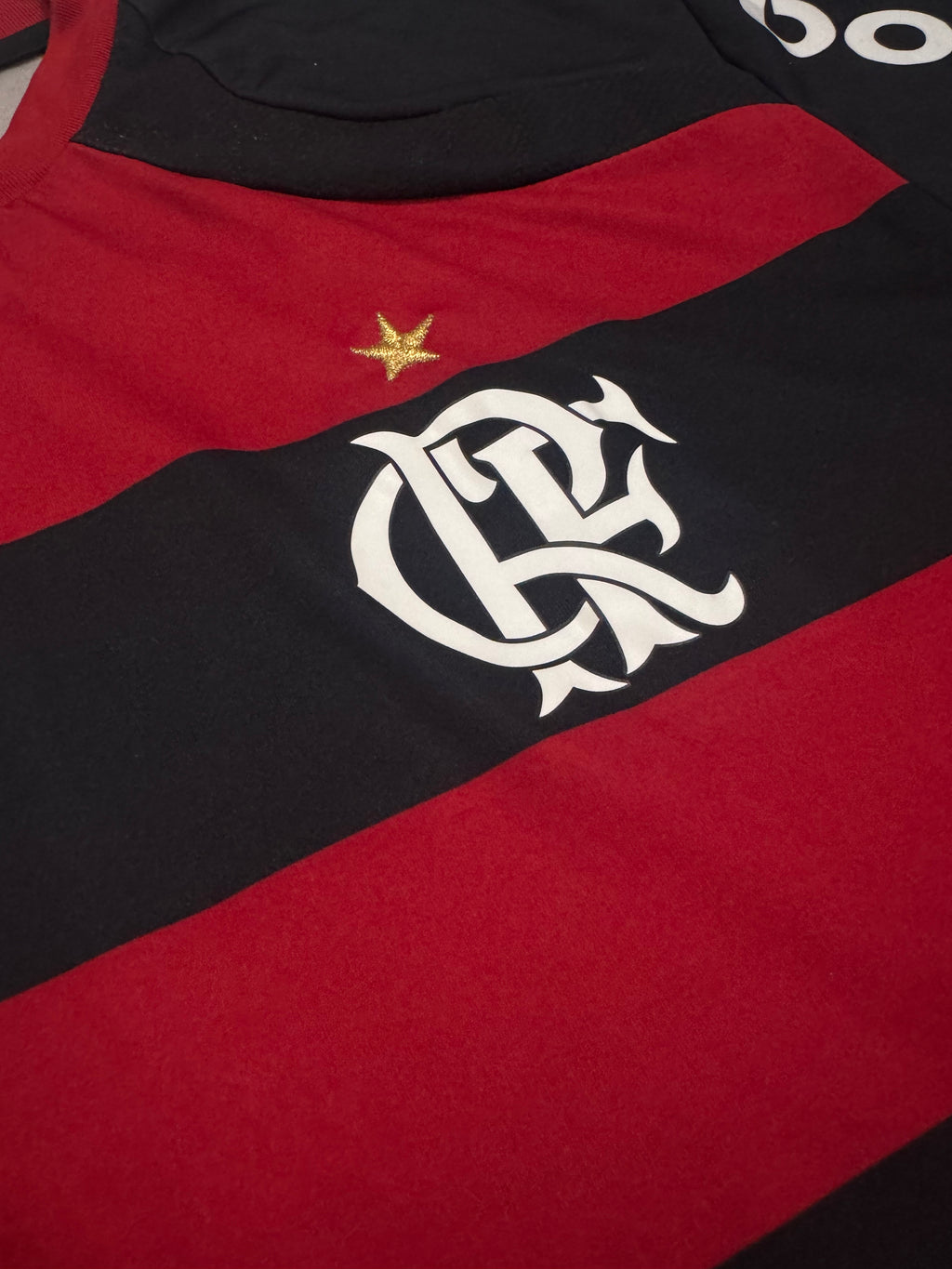 2009/10 Flamengo Home Size L Adriano - label detail