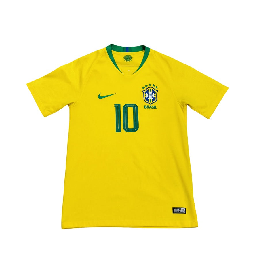 2018/19 Brazil Home Size S Neymar - back view