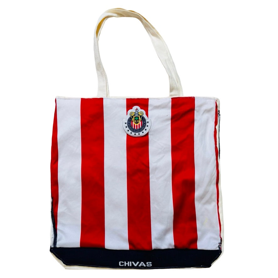 Upcycled Tote: Chivas - front view