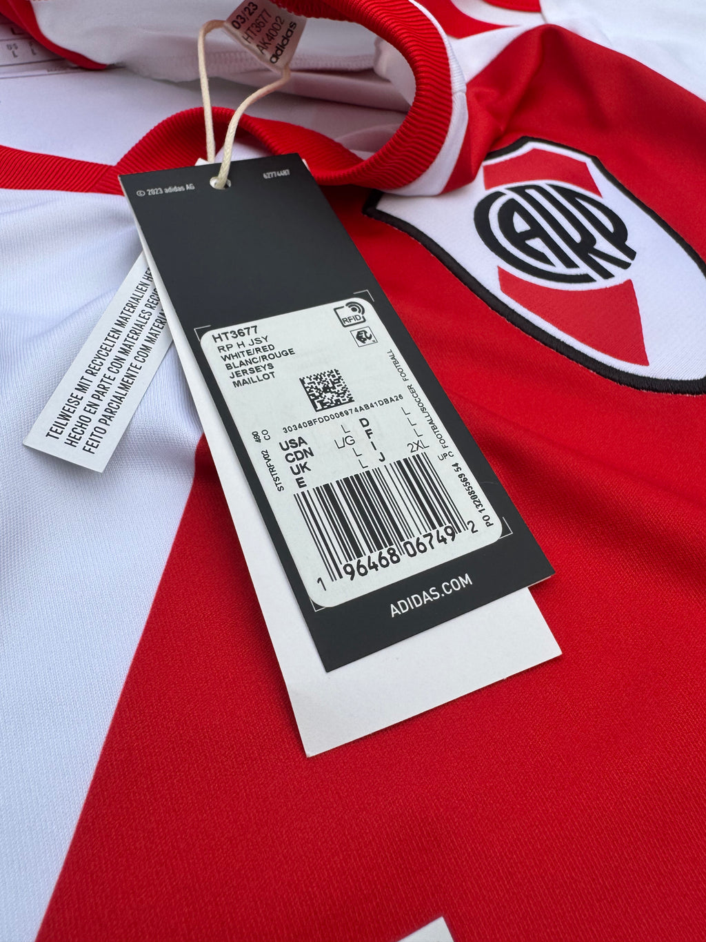 2023/24 River Plate Home Size L BNWT