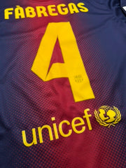 2012/13 FC Barcelona Home Size S Fabregas