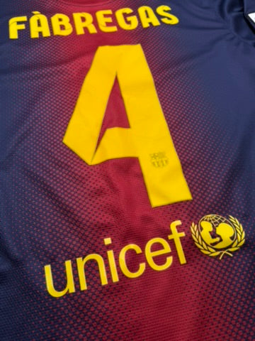 2012/13 FC Barcelona Home Size S Fabregas