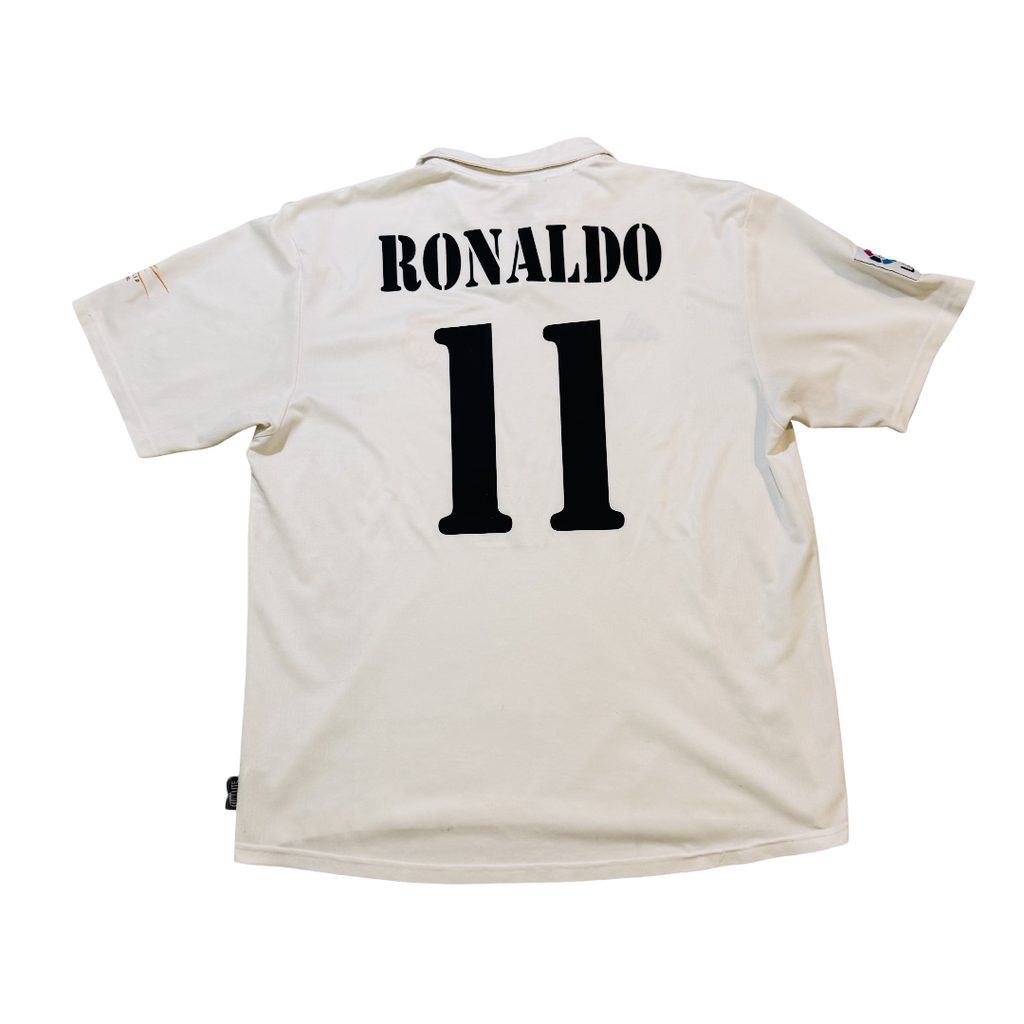 2002/03 Real Madrid Home Size XL Ronaldo - front view