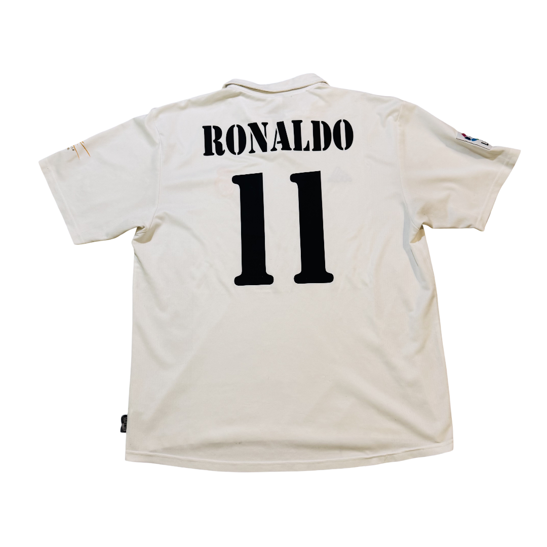 2002/03 Real Madrid Home Size XL Ronaldo - front view
