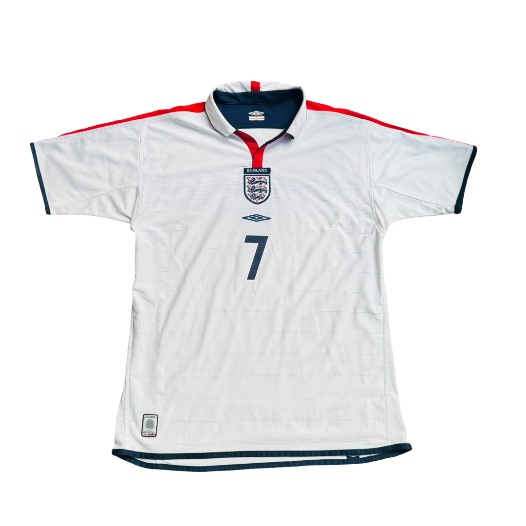 2003/05 England Home Size L Beckham (Reversible)