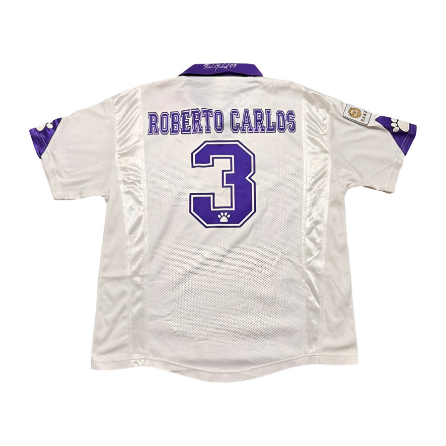 1997/98 Real Madrid Home Size L R. Carlos - front view