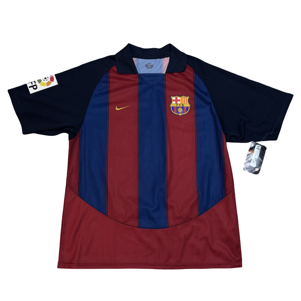 2003/04 FC Barcelona Home Size L Ronaldinho BNWT