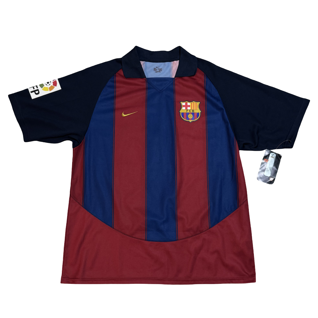 2003/04 FC Barcelona Home Size L Ronaldinho BNWT
