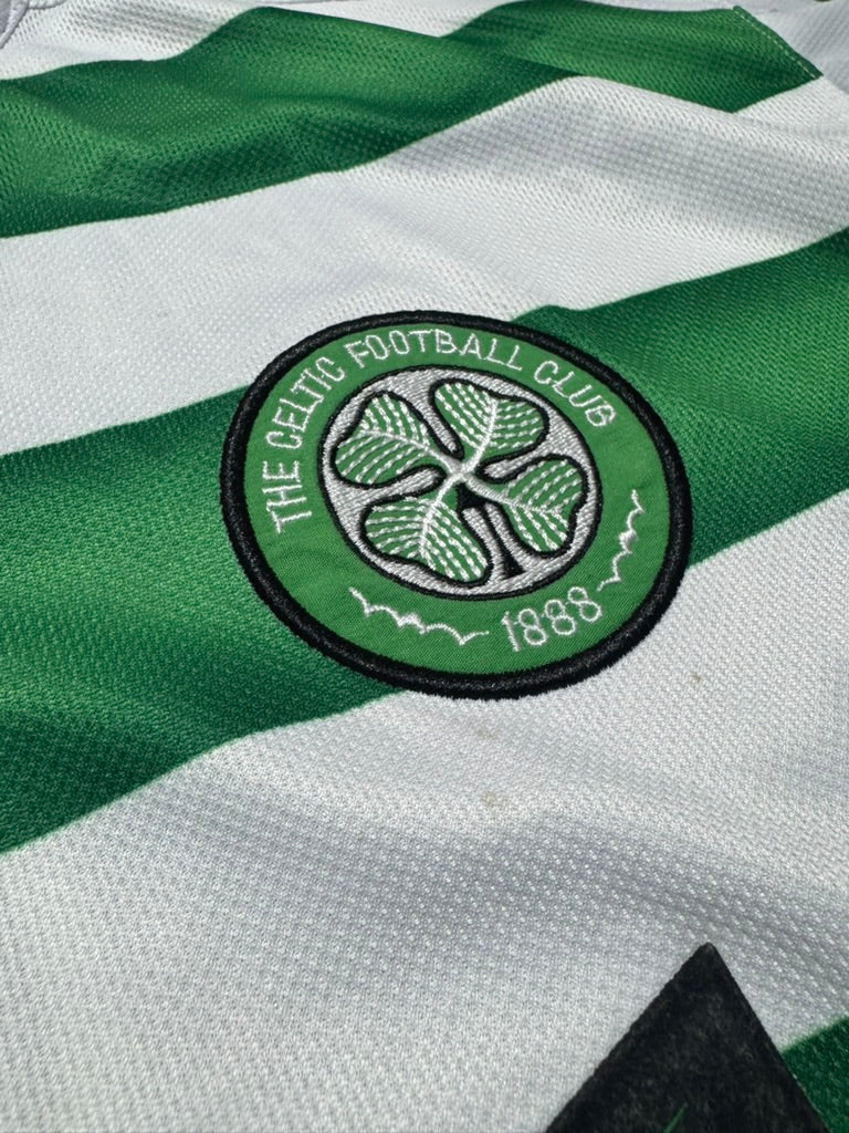 2003/04 Celtic FC Home Size XL Larsson - label detail