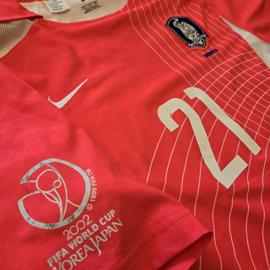 2002/03 South Korea Home Size M J S Park (Match Issued) - additional view 8