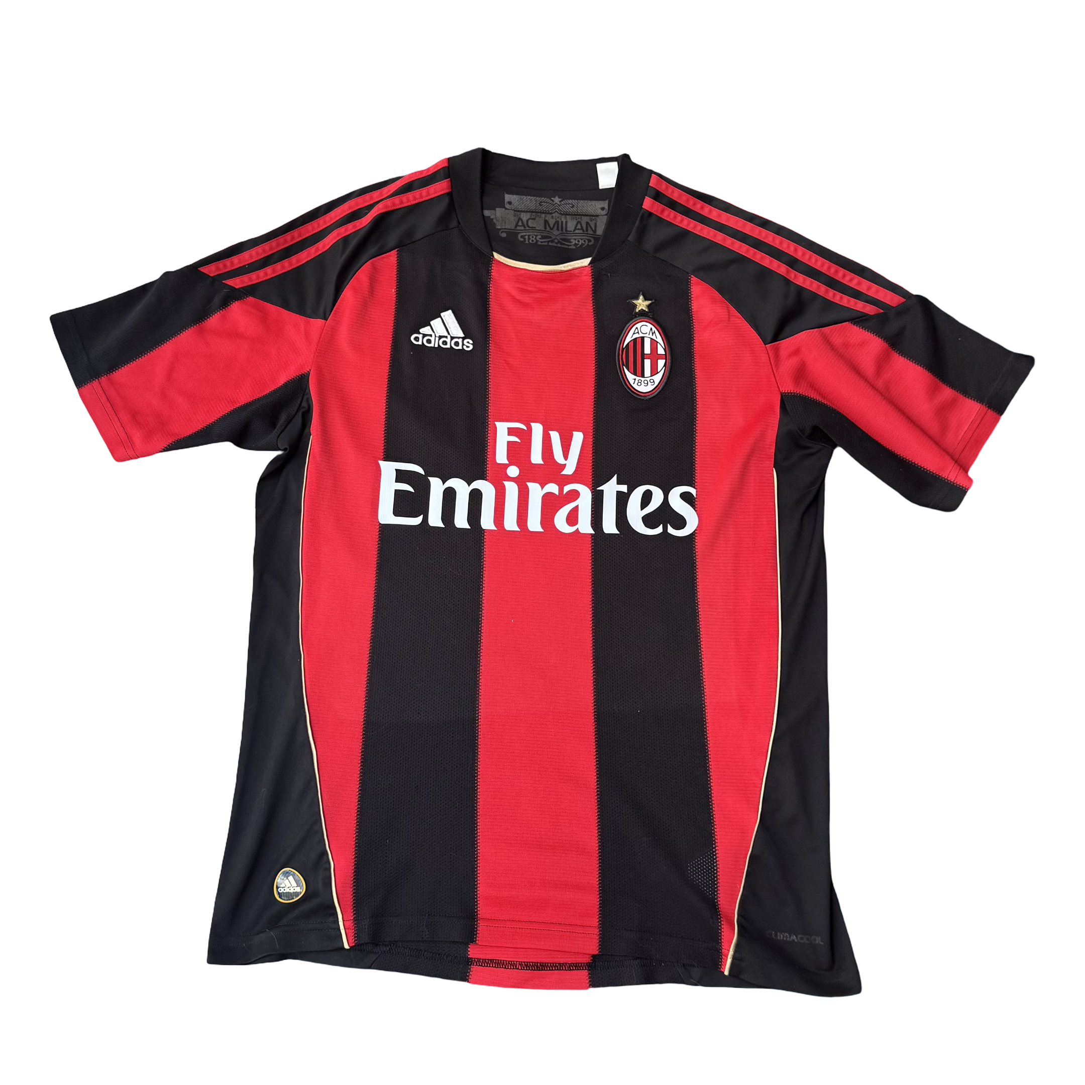 2010/11 AC Milan Home Size S Ronaldinho - back view
