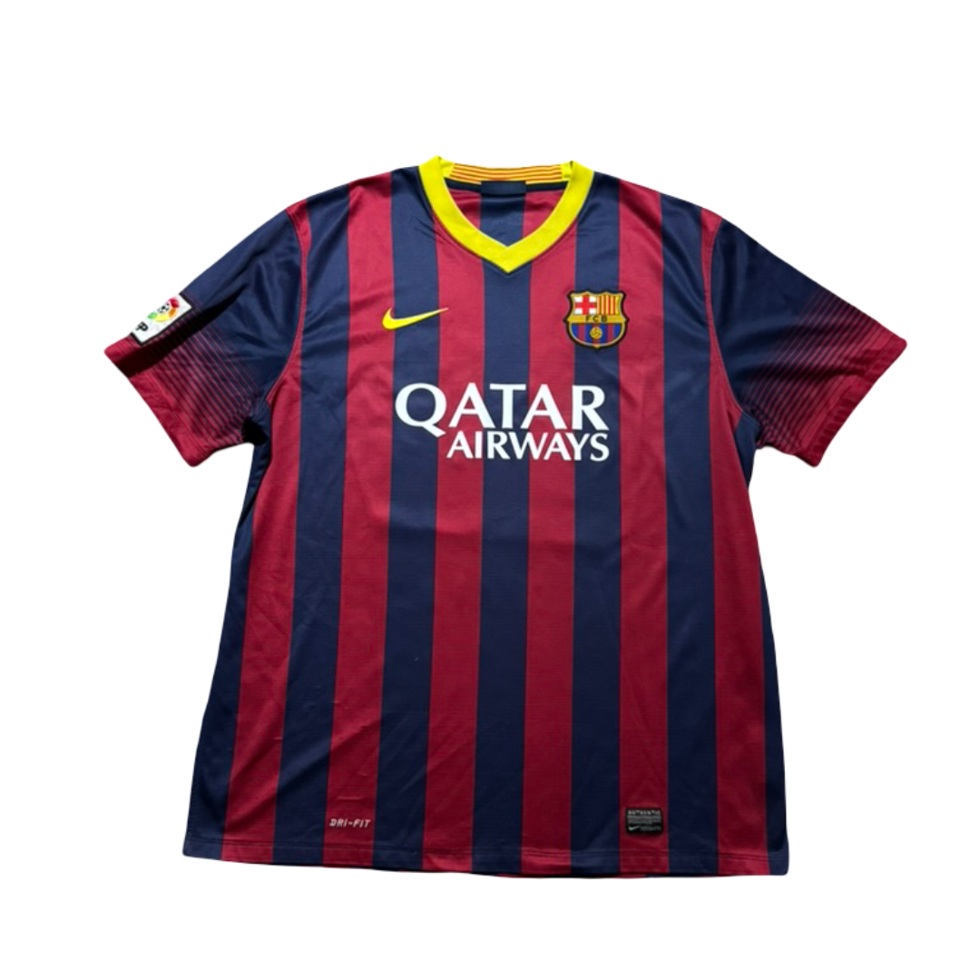 2013/14 FC Barcelona Home Size XL Messi - back view