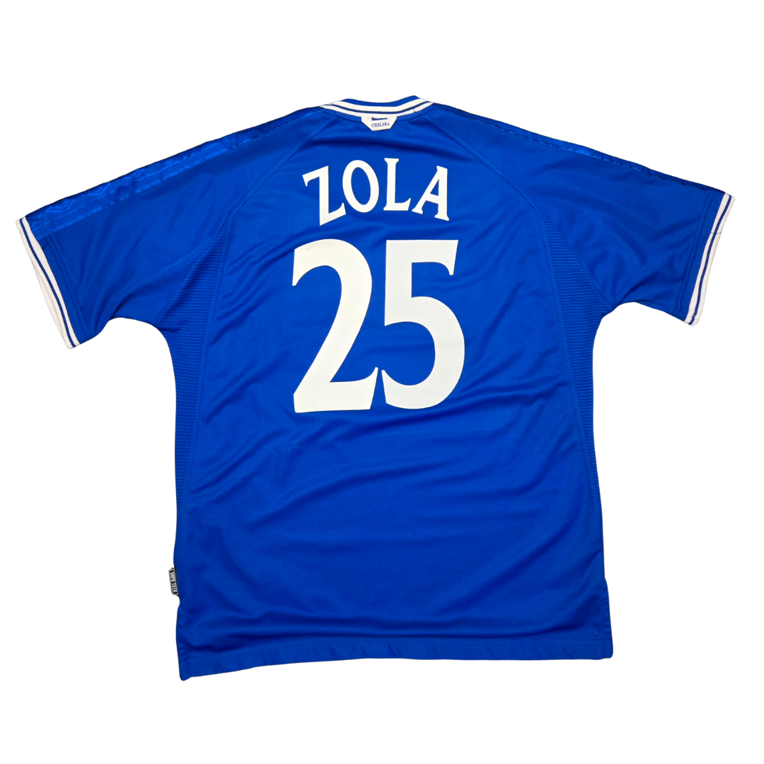 1999/01 Chelsea FC Home Size XL Zola