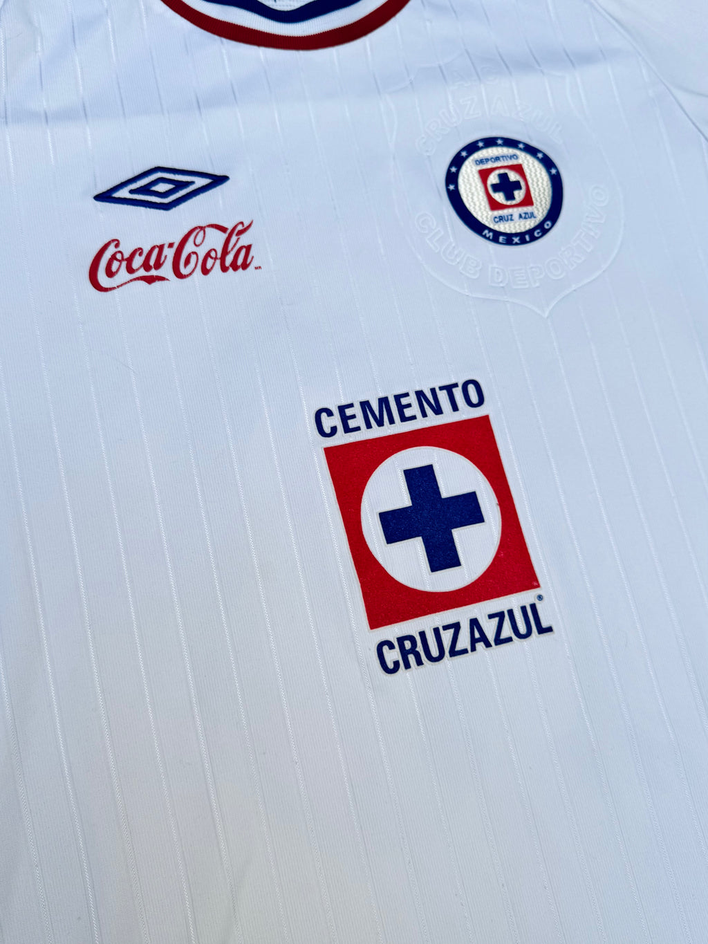 2010/11 Cruz Azul Away Size L Gimenez - close-up detail
