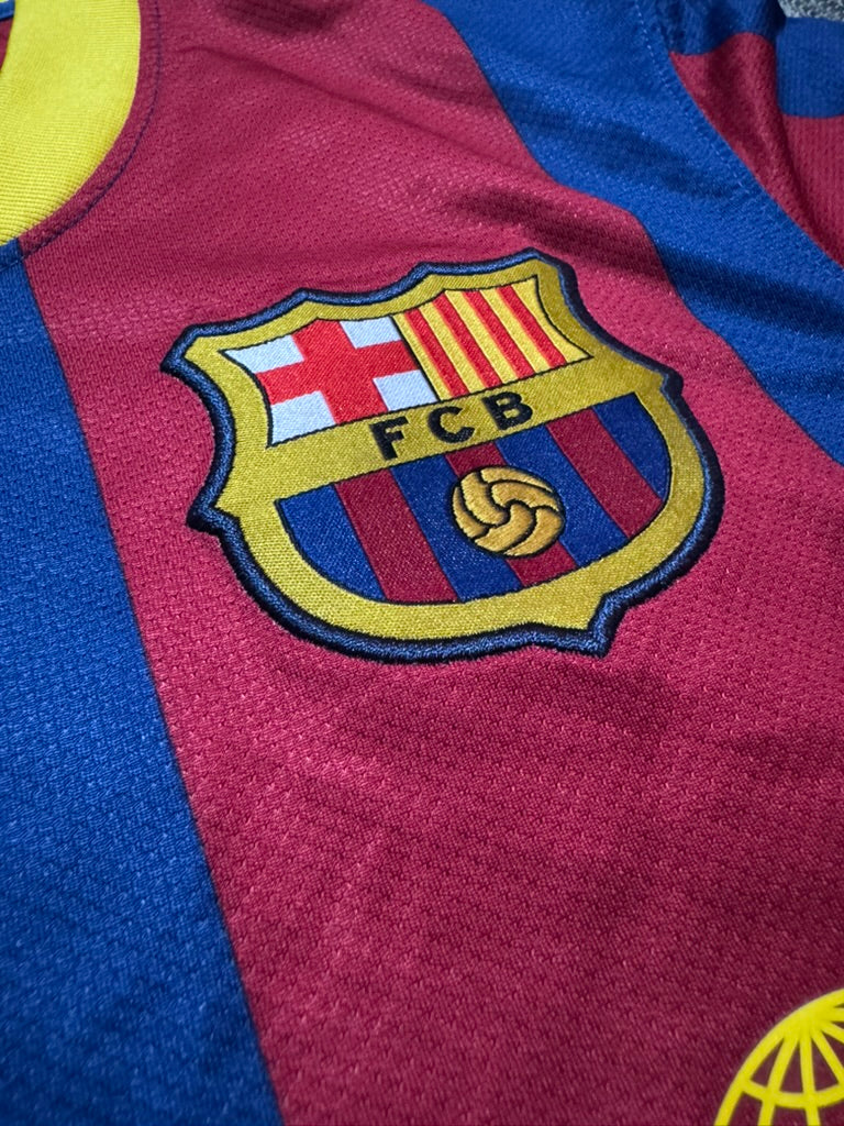 2010/11 FC Barcelona Home Size S Messi - label detail